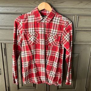 Eddie Bauer button down flannel top
